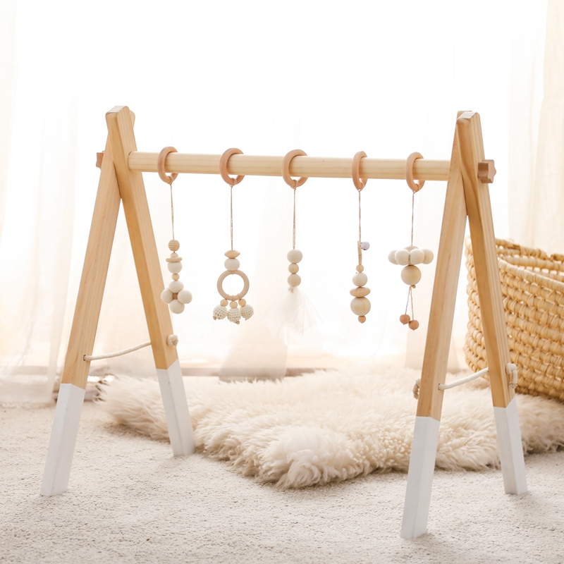 1 комплект, детская деревянная погремушка