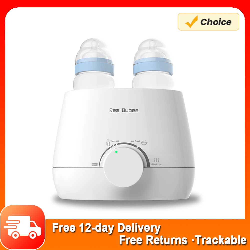 Baby Bottles Leite Aquecedor, Aquecedor Alimentar, Esterilizador a Vapor, 5 Minuto Aquecimento Rápido, Controle de Temperatura Preciso, Duplo Leite Aquecedor