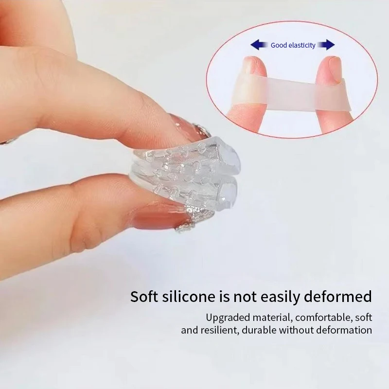 Silicone toe protector, anti-fricção, respirável, cuidados com os pés, 10pcs