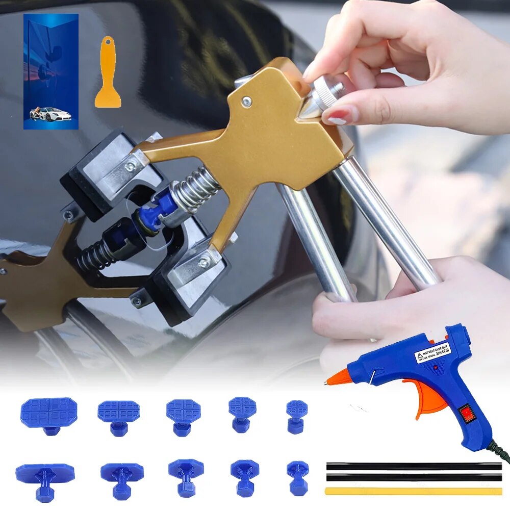 Auto Körper Paintless Dent Repair Tools Dent Repair Kit Für Auto Hagel Pit Dent Puller Mit Kleber Puller Tabs Entfernung