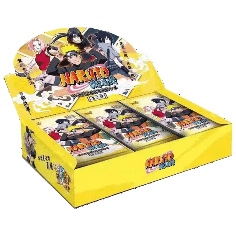 KAYOU 本物のナルトコンプリートシリーズカードブースターパックアニメフィギュアレアコレクションカードフラッシュカードのおもちゃ子供のためのクリスマスギフト