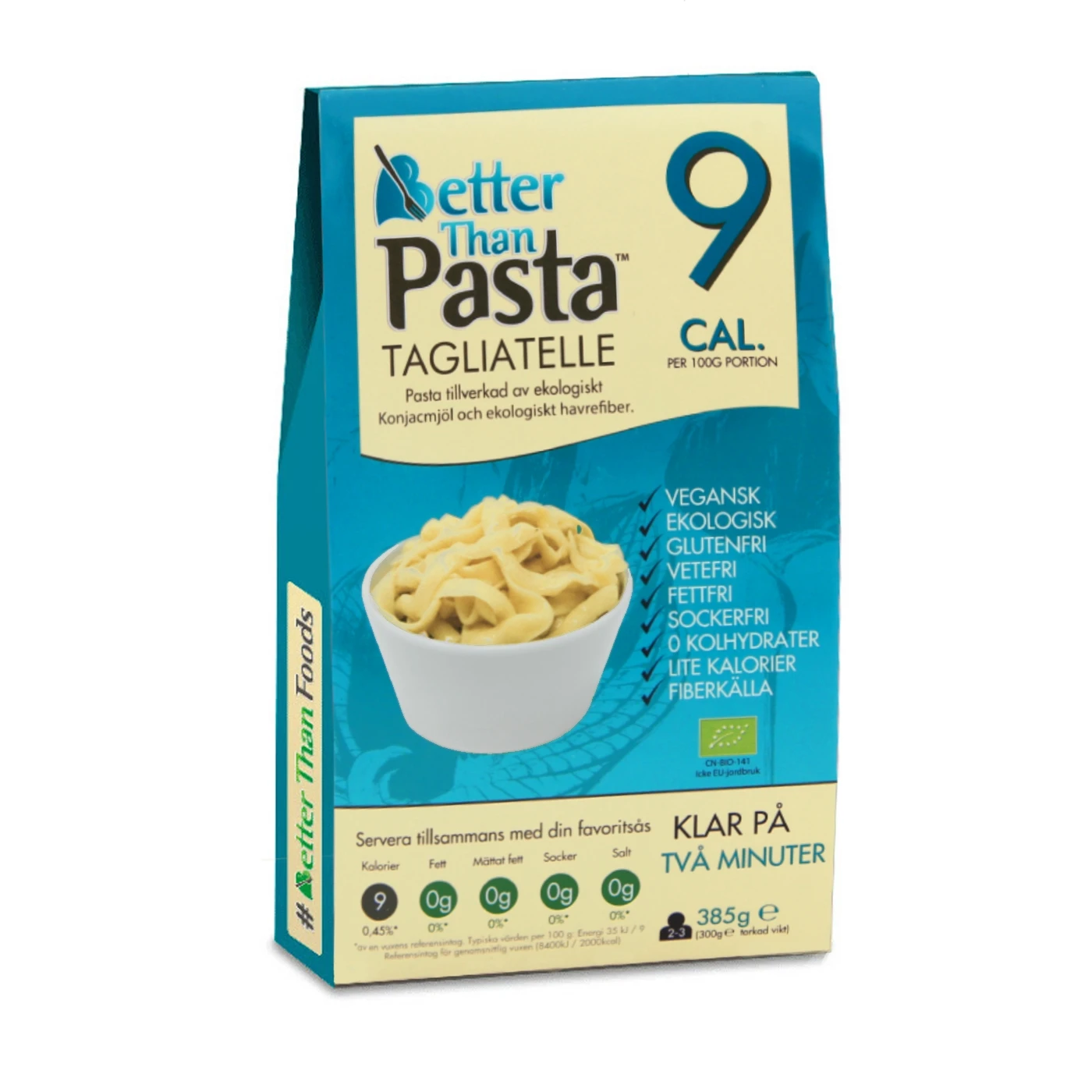 MAKARON (KONJAC TYPU NOODLE TAGLIATELLE) BEZGLUTENOWY BIO 385 g (300 g) - BETTER THAN FOODS