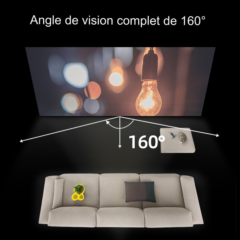VEIDADZ écran de projecteur grille blanche Anti-lumière 16:9 écran de Projection 60 72 84 100 120 130 pouces tissu réfléchissant pour Home cinéma intérieur