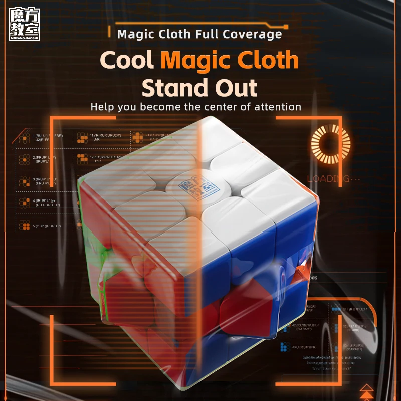 Meilong 3m v2 3x3 cubo mágico magnético lite/padrão/velocidade uv brinquedos de quebra-cabeça profissional para crianças brinquedo de presente