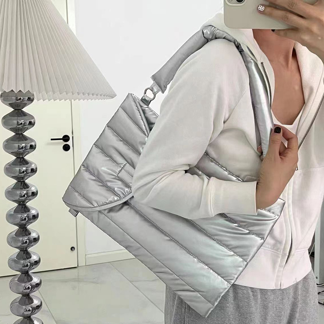 Prata Macbook Computador Notebook Caso Protetor, Maleta das mulheres, Laptop Sleeve, Tablet Carry Case, INS