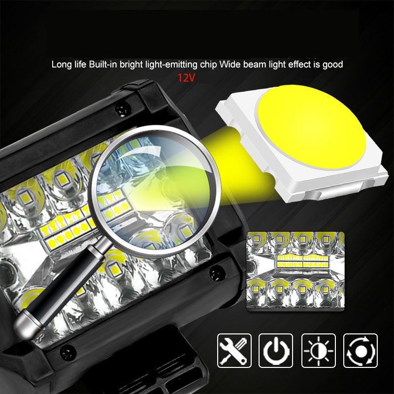12v 60w barra de led offroad spot inundação combo barra de luz led luz de trabalho para caminhão carro suv atv utv 4wd faróis led