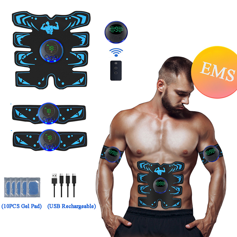 EMS Muscle Stimulator Smart Electric Fitness Abdominal Training Weight Loss Stickers Muscle Relax Body Slimming Shaping Massager