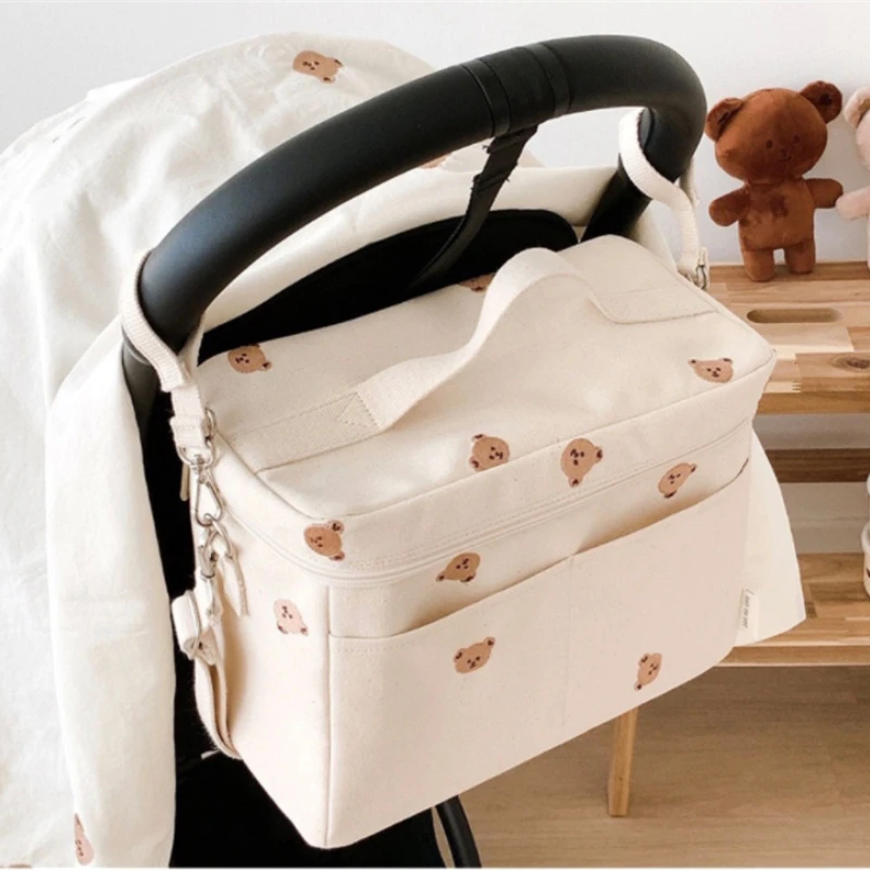 Chống Thấm Nước Cho Bé Bình Sữa Mát Túi Cách Nhiệt Mẹ Túi Xe Đẩy Cho Bé Baby IQ Túi Pram Người Tổ Chức Tã Túi