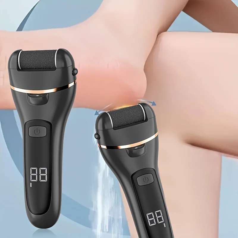 Moedor de pés elétrico recarregável - removedor de calos alimentado por USB com velocidades ajustáveis, para pedicure masculina e feminina e cuidados pessoais