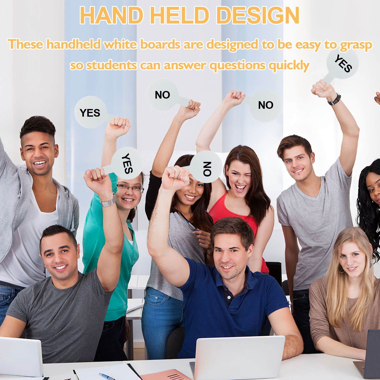 소형 양면 패들 미니 화이트 보드, 건식 지우기 응답 패들, 건식 지우기 표지판, 경매 패들, 25 개