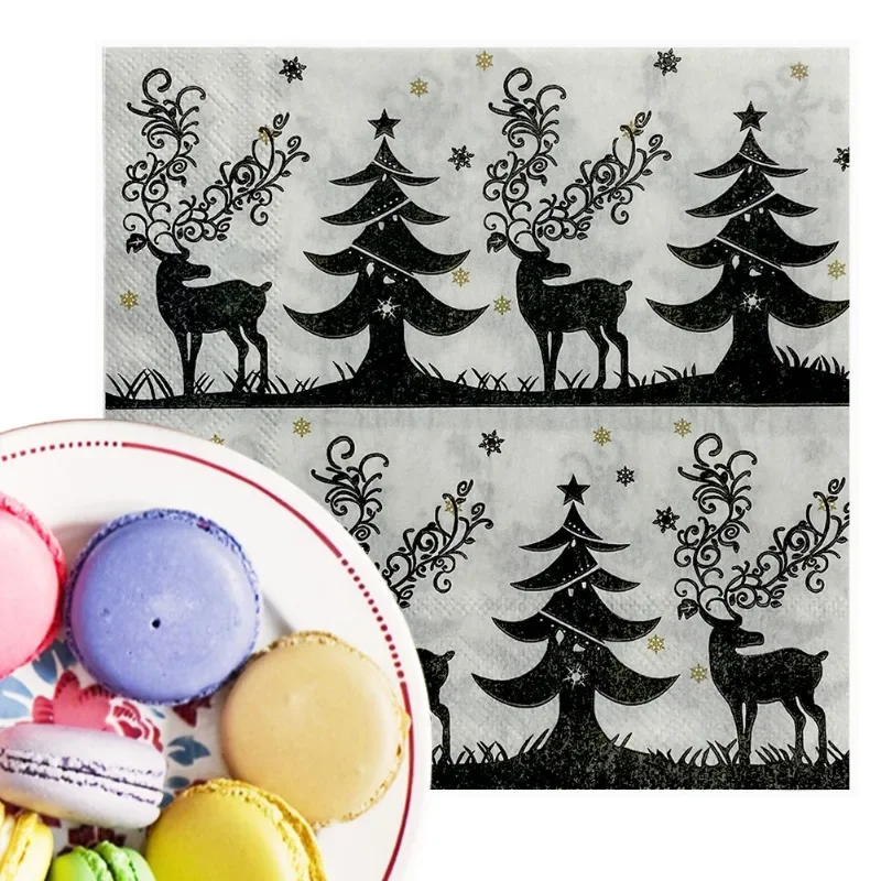 10/20 шт., одноразовые бумажные салфетки, 33 см