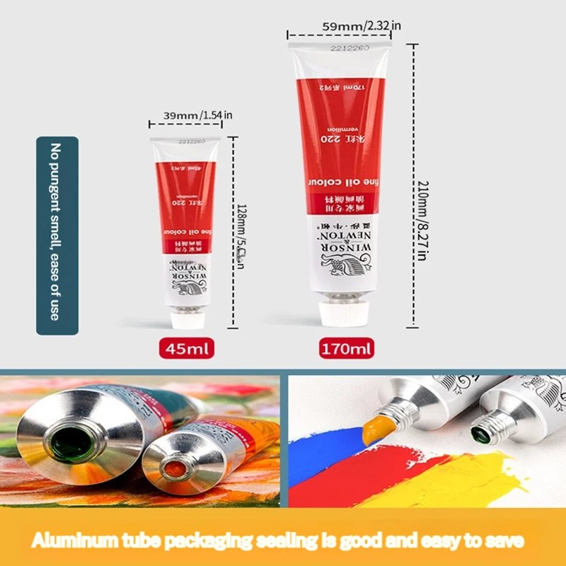 Winsor & Newton 45ml ภาพวาดสีน้ํามันสีอะคริลิคศิลปินวาด Graffiti Gouache ผ้าแก้วน้ํามันน้ําสี