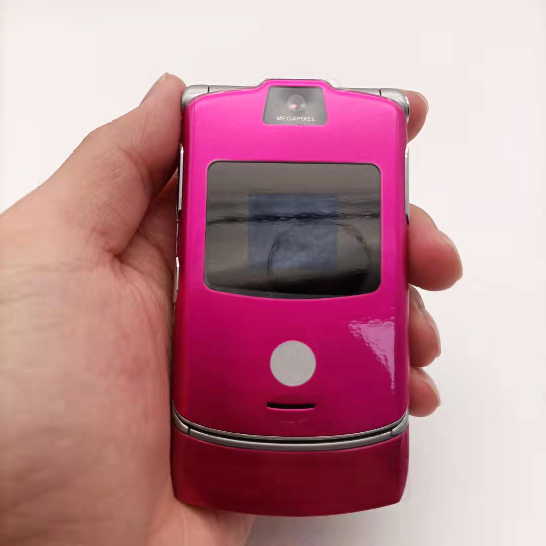 Motorola RAZR V3 Refurbished-Original Unlocked 2.2 inches GSM 850 / 900 / 1800 / 1900 mini USB Mini-SIM high quality