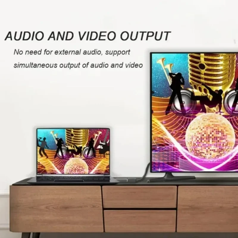 Cable adaptador 4K DisplayPort a HDMI, convertidor de Audio y vídeo compatible con 1080P DP a HDMI para PC, TV, portátil y proyector