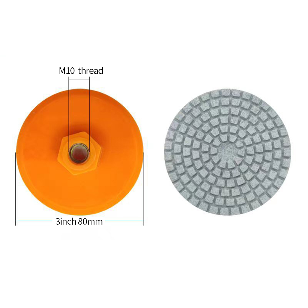 80mm 3 Inch Polishing Pad Diamond Wet Dry Buff Disc 150-1000 Grit Abrasive for Concrete Marble Stone Countertop Quartz