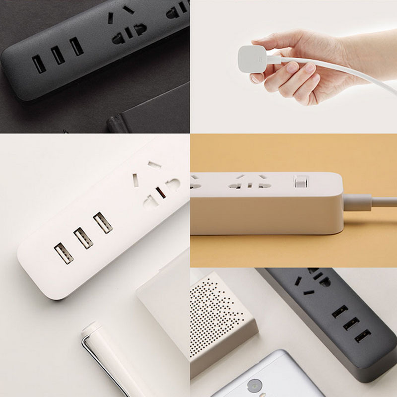 Xiaomi Chính Hãng Nhà Thông Minh Điện Tử Công Suất Dải Ổ Cắm Sạc Nhanh 3 Cổng USB Với 3 Ổ Cắm Phích Cắm Tiêu Chuẩn Dành Cho Nhà Thông Minh cuộc Sống