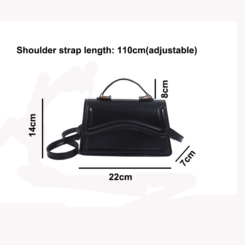 Women's New Flip Small Handbag Fashion Solid Color Shoulder Bag