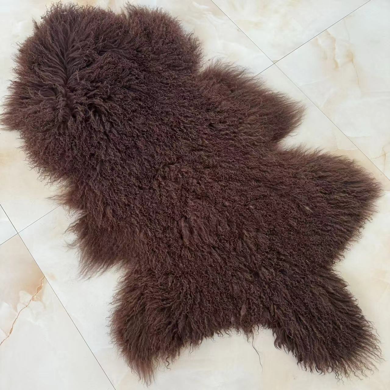 Tibet Lamsbont pelt Echte Mongoolse bonthuid Mongoolse schapenbont pelt