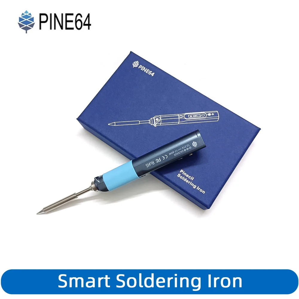 Soldador inteligente Pine64 Pinecil V1 CN, herramientas de soldadura portátiles tipo C DC5525, herramientas de soldadura digitales de temperatura ajustable TS-B2