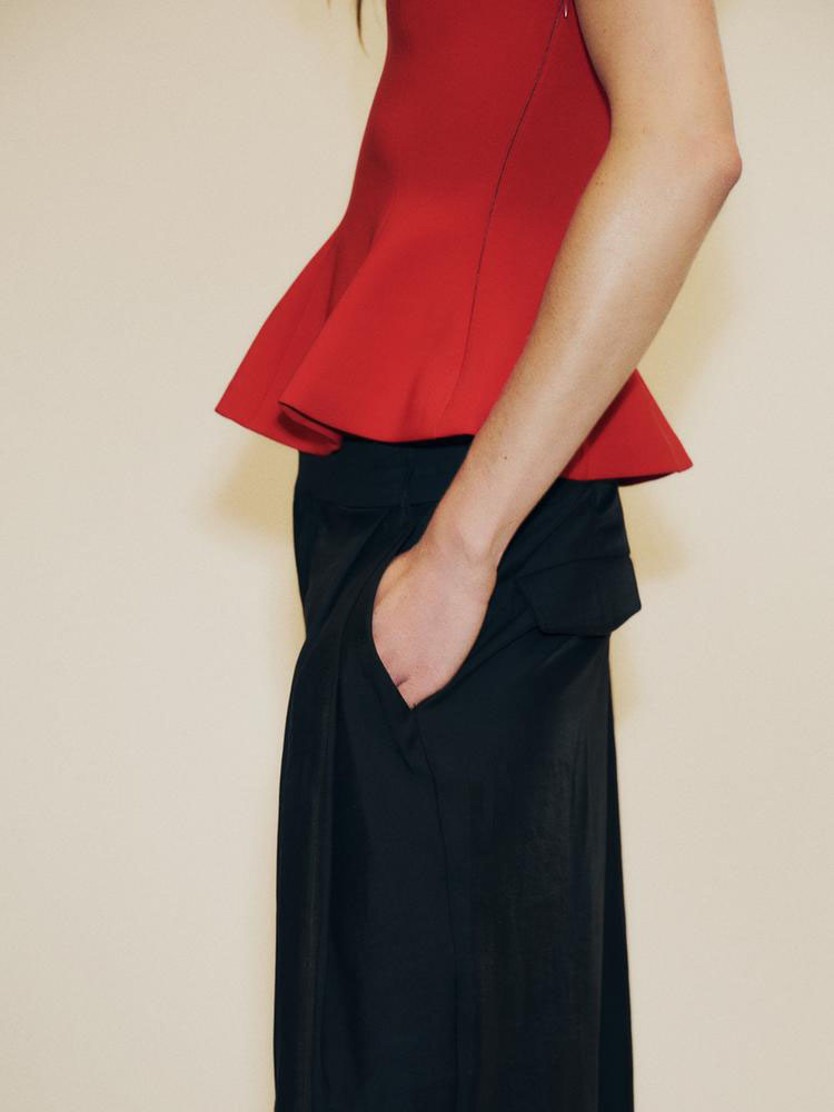 Saia Curta Elástica Estilosa com Barra para Mulheres, Nova Chegada Verão 2025, E e de Qualidade, Traje de Palco F