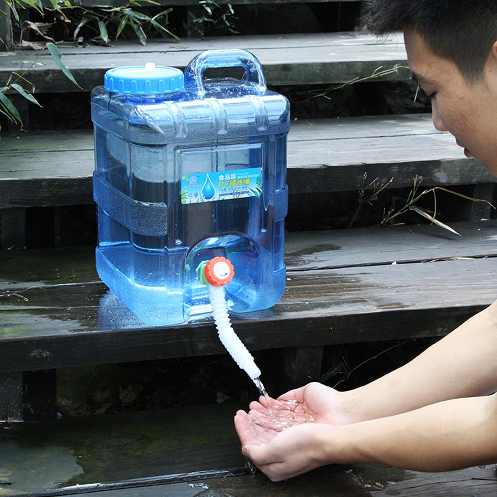 7.5/15l Trinkwasser behälter mit Zapfen auslaufs icherer Camping wassertank Wassersp eicher mit großer Kapazität für Wander autos