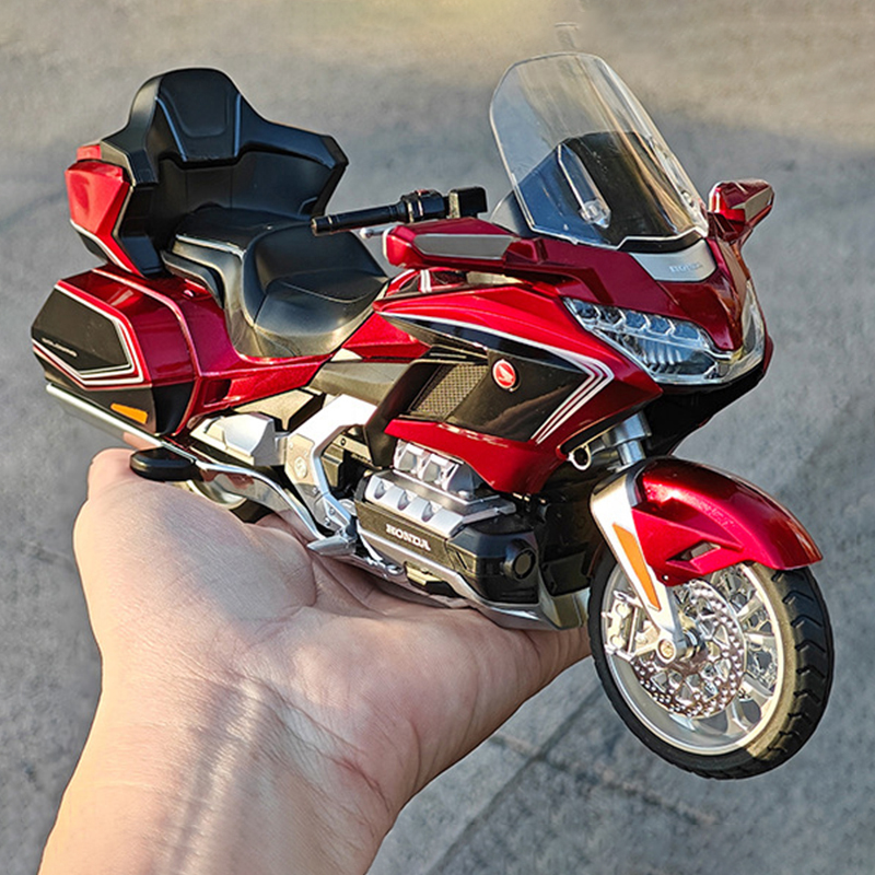 1:11 Honda Gold Wing GL800 2021, литая под давлением модель мотоцикла из сплава, коллекция автомобилей, звук и свет, внедорожный автоцикл, игрушечный автомобиль