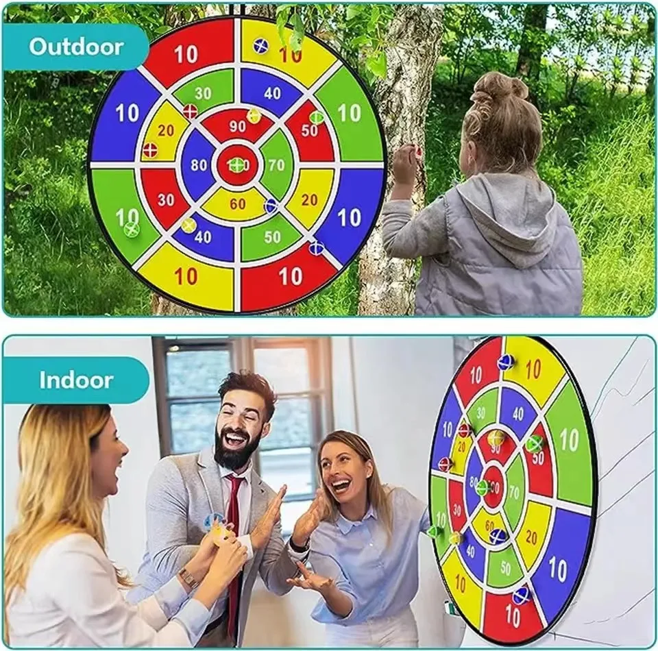 เด็ก Sticky Ball 74 ซม.ขนาดใหญ่ DART BOARD ครอบครัว Interactive เกมการศึกษาเลขคณิตในร่ม/กลางแจ้งกีฬาของเล่นของขวัญ