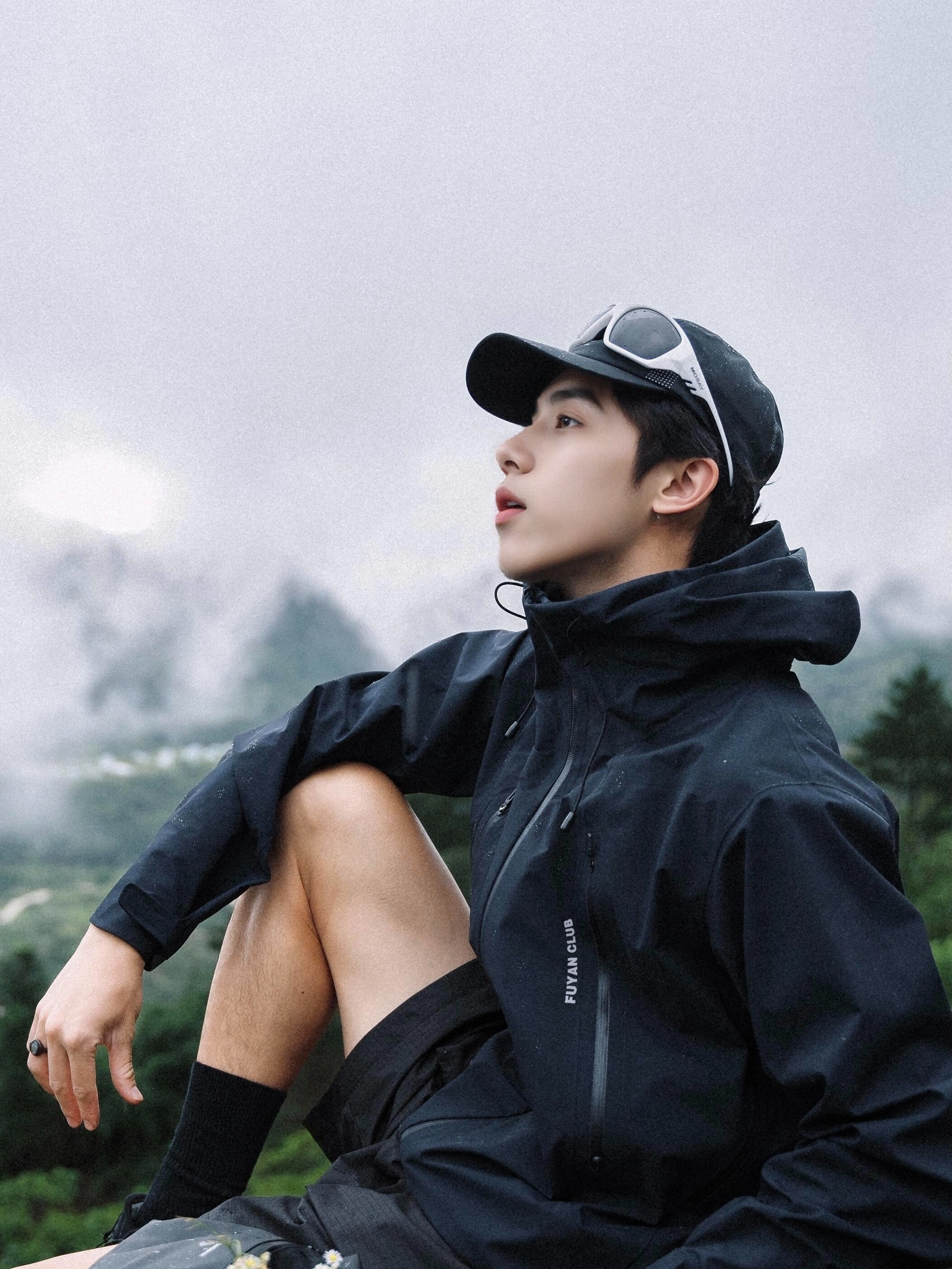 Fuyuan feminino bla funcional fce jaet ao ar livre à prova de vento protetor solar t-em-um casal casaco de escalada de montanha