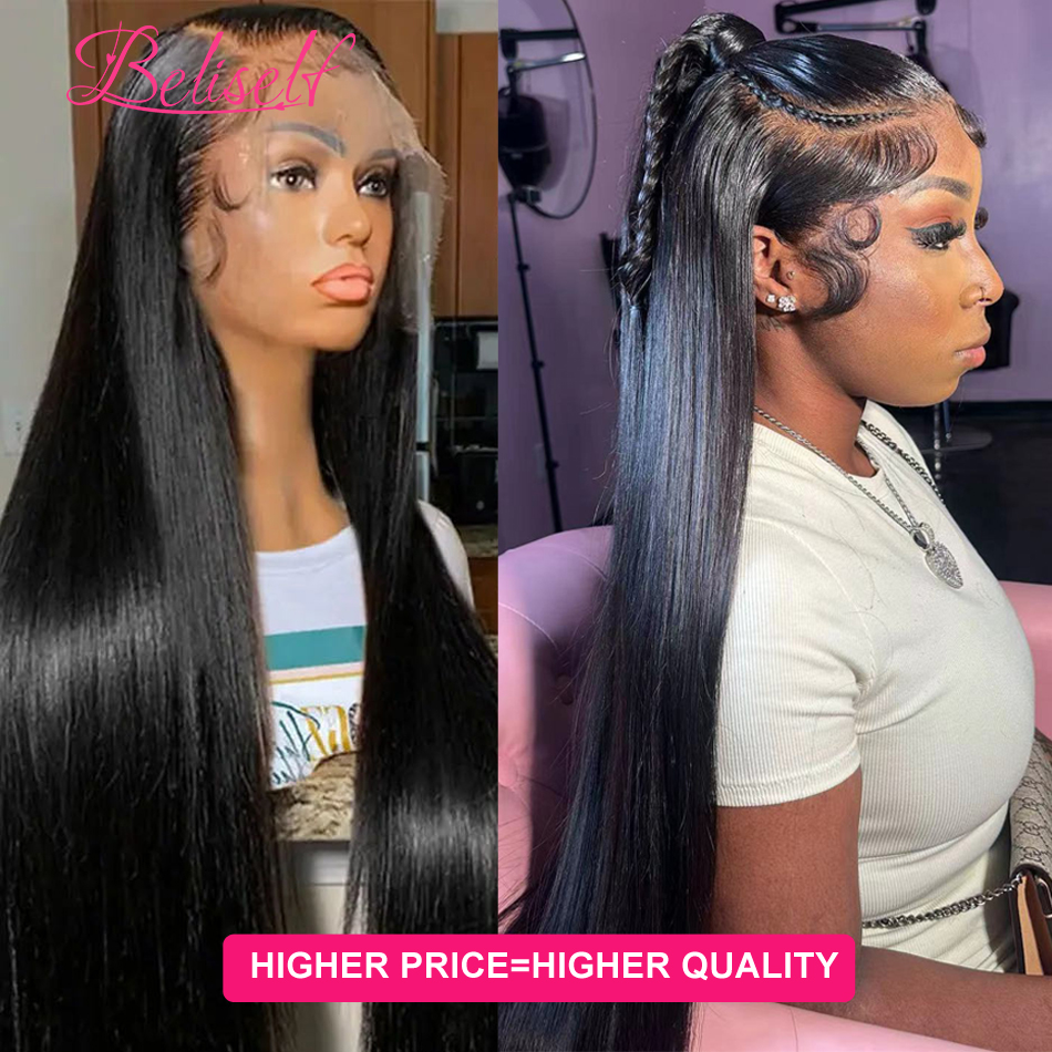 人間の髪の毛のかつら,滑らかなかつら,事前に摘み取られたHDレース,13x6フルヘッド