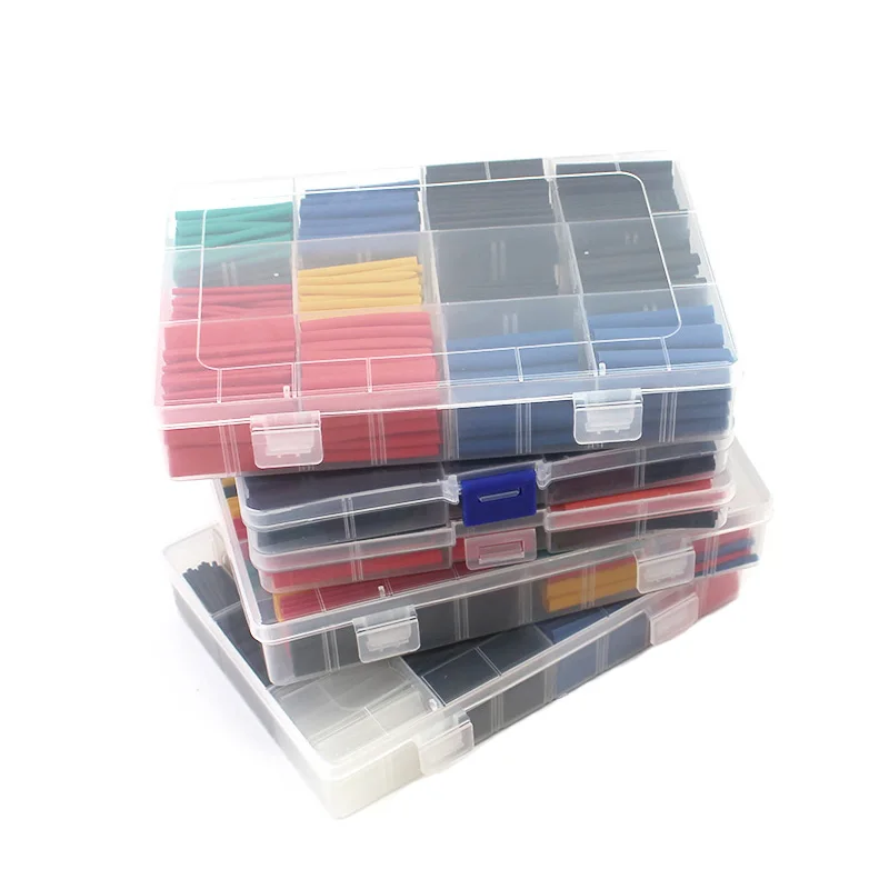 60-560 Chiếc Ống Co Nhiệt Bộ Cách Nhiệt Bị Thu Hẹp Ống giữ Nhiệt Cho Dây Cáp Thu Nhỏ Bọc Điện Tử Bộ