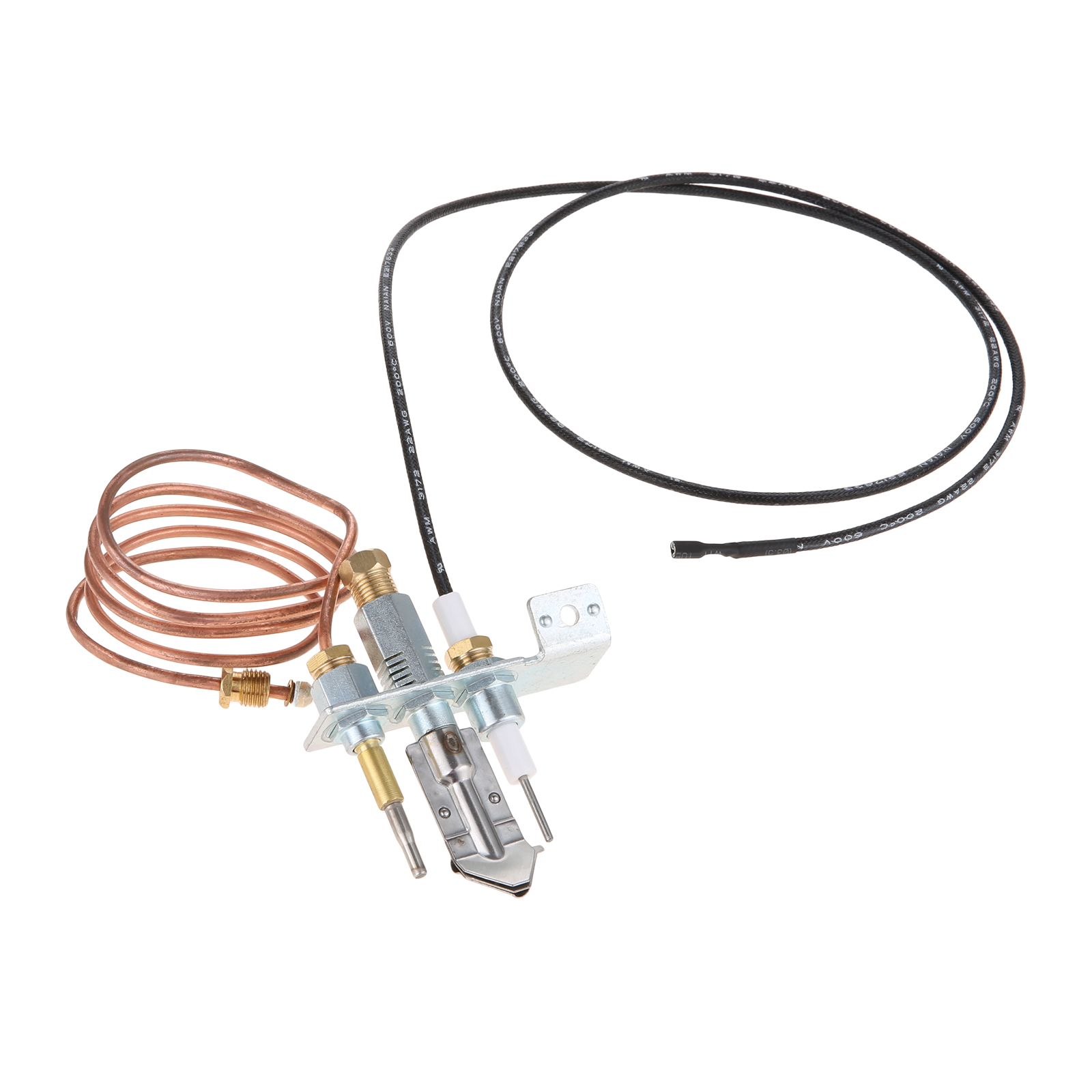 Gas Water Heater Parts with Thermocouple and Igintion 900mm Pilot Burner Kit for Fireplace/Thermocouple End M9x1