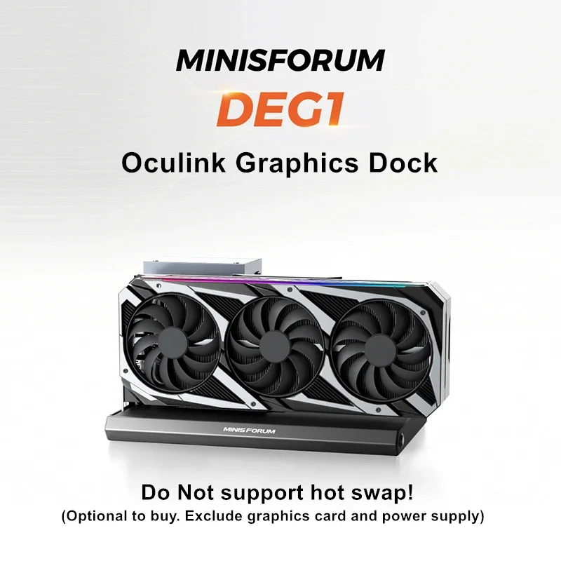 MINISFORUM UM890 UM880 Pro Mini PC Gamer AMD Ryzen 9 8945HS 7 8845HS 2*USB4 2*DDR5 2*2.5G Oculink Karta graficzna Dock Komputer
