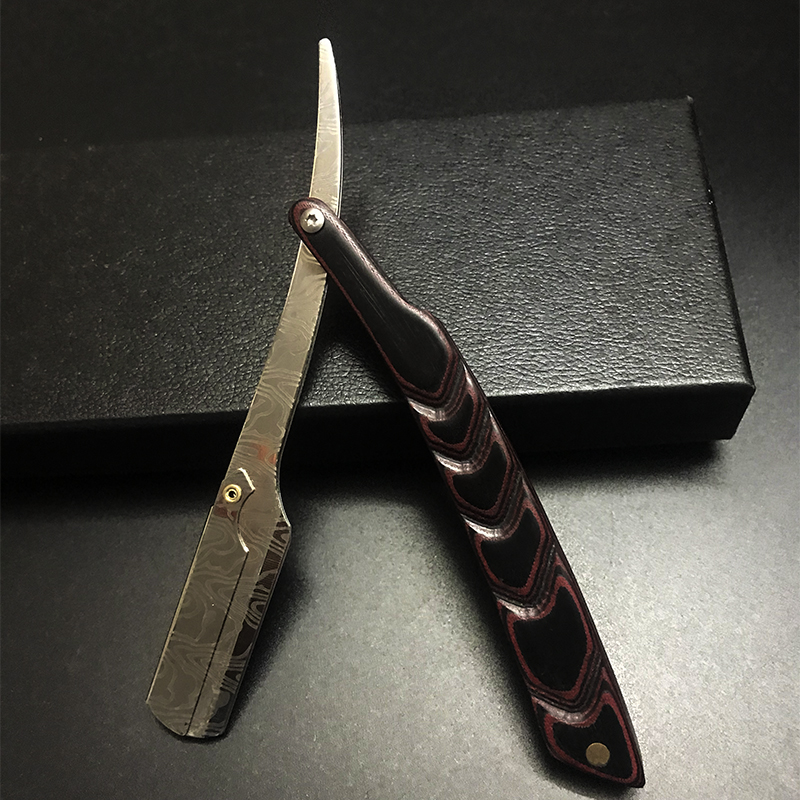 Mannen Professioneel Handmatig Scheerapparaat Rechte Rand Roestvrij Staal Kapper Scheermes Opvouwbaar Scheren Scheren Baard Cutter Gift