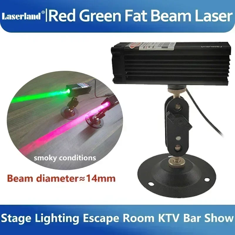 Módulo de diodo láser de haz de grasa de punto rojo y verde de 650nm y 520nm para sala de Escape de escenario, barra Base de vino, uso KTV
