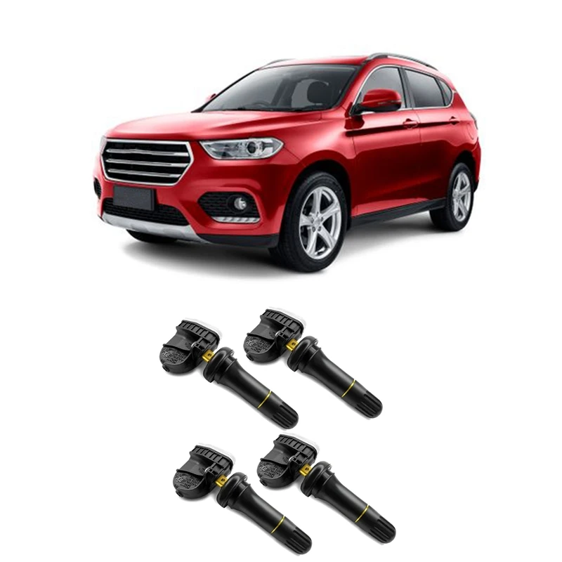 Sensor de supervisión de presión de neumáticos, dispositivo TPMS de 4 piezas para Haval HL H2 H5 H6 H7, Great Wall C30 3641100XKU00B