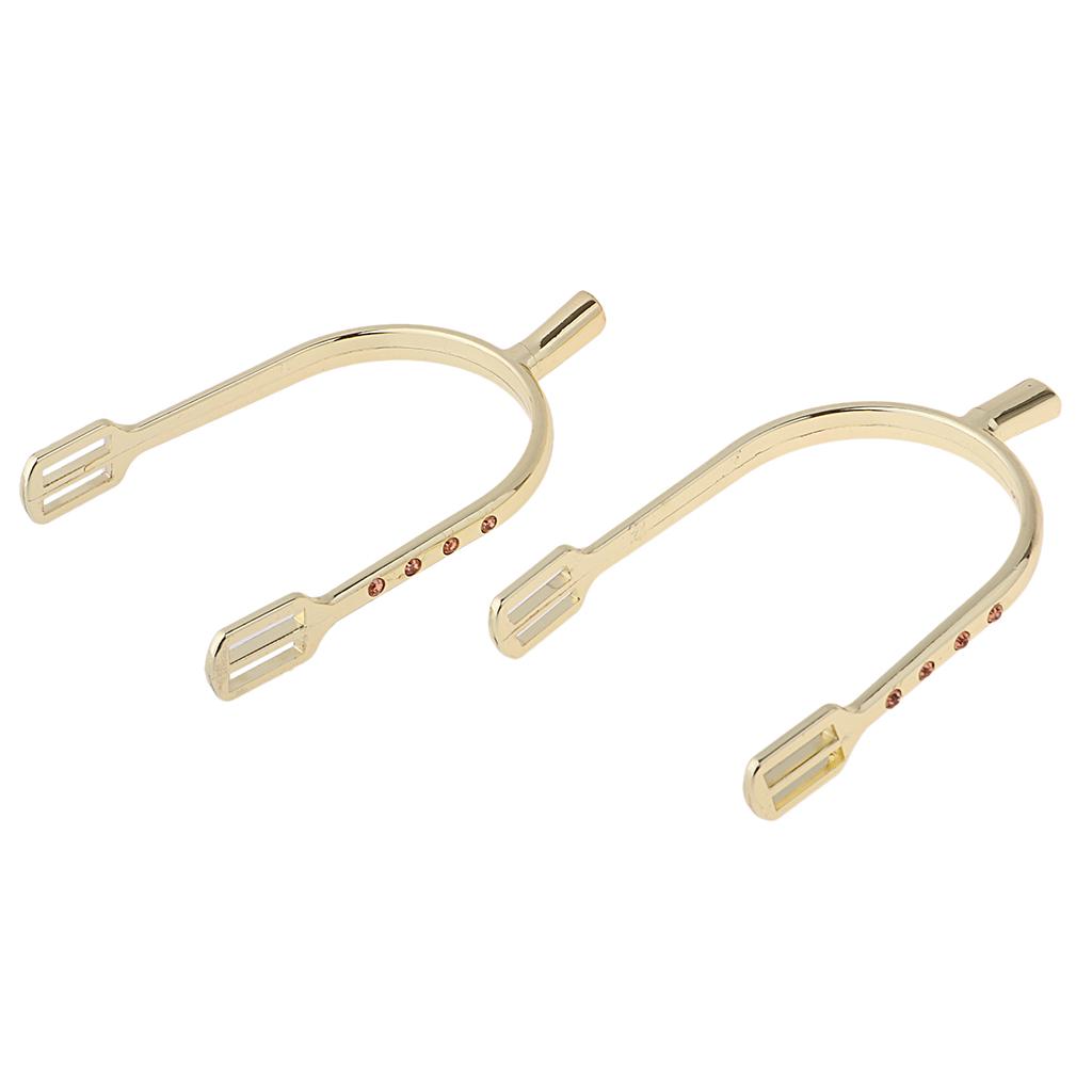 1 paire d'éperons équestres en alliage de Zinc, éperons anglais, éperons d'équitation 12*8*2cm-or et argent