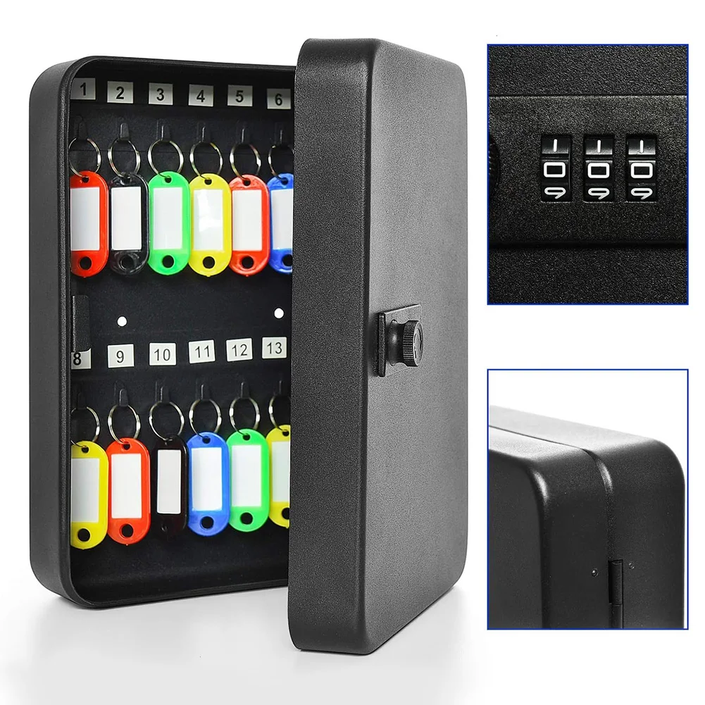Chave De Armazenamento Lock Box, 20 Ganchos, Combinação Chave Do Armário, Segurança Lock Box, Código De Bloqueio, Seguro