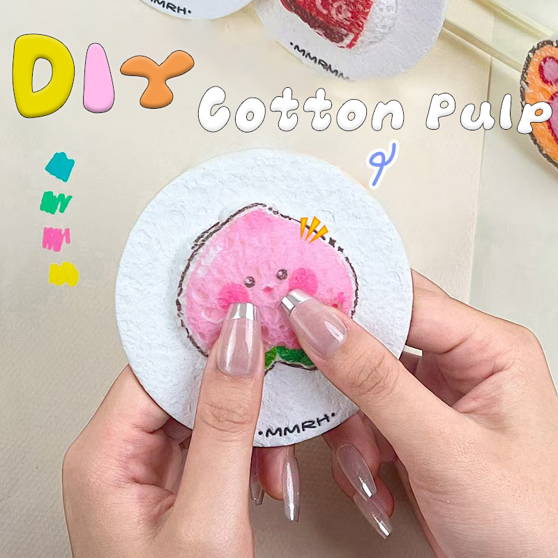 10 stücke Schaum Textur Malerei Neue Handgemachte DIY Prise Spielzeug Malerei Für Kinder Mark Stift Aquarell 3D Malerei Holz Zellstoff papier