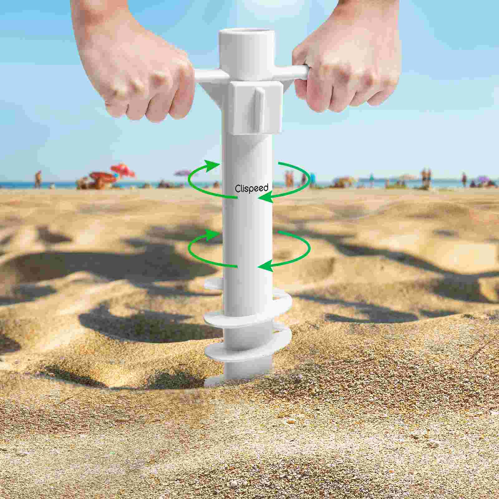 Beach Umbrella Sand Anchor Plastic Camping Grassland Umbrellas And Terrace Bases For Parasol Beach Garden Furniture Tools