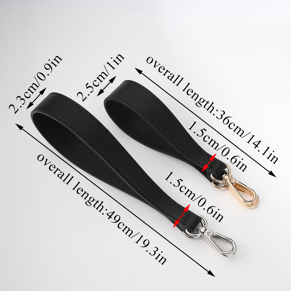 100 % echtes Leder Taschengurt Handtaschengriffe für Handtasche Kurzer Taschengurt Geldbörsengurt Goldene Schnalle Ersatztaschengürtelband