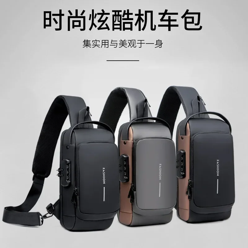 Riñonera de viaje para correr al aire libre informal para hombre, mochila deportiva cruzada con un hombro