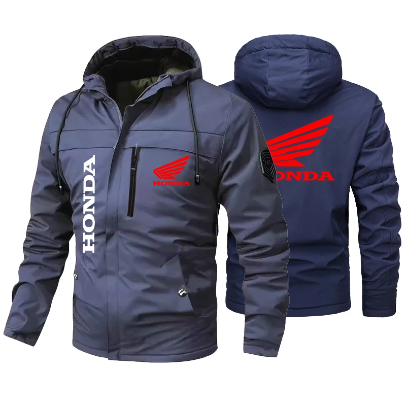 Honda jaqueta de chuva impermeável masculina leve exterior com capuz capa de chuva ao ar livre caminhadas jaqueta à prova de vento escalada jaquetas ao ar livre