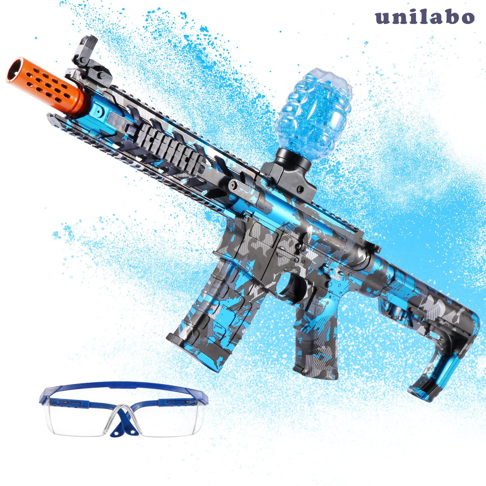 M416 Elektryczny pistolet blasterowy, akumulatorowy, automatyczny zabawki na świeżym powietrzu do zajęć zespołowych, idealny prezent (bez pocisków)