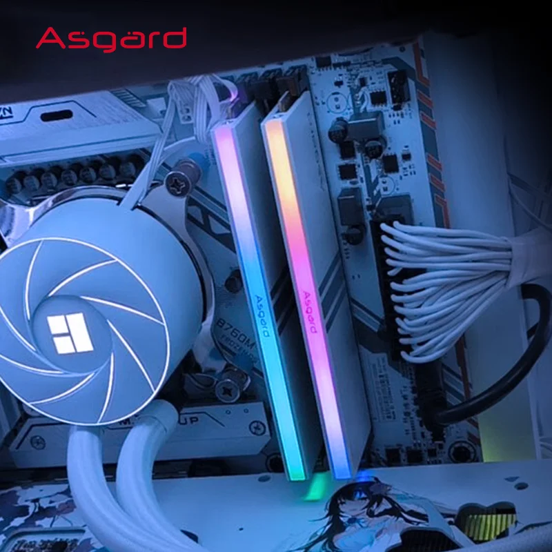 Asgard RGB DDR4 8GBx2 16GBx2 3200MHz 3600MHz Memória Ram DDR4 RGB 1.35V Memória de desktop de overclocking de canal duplo para PC