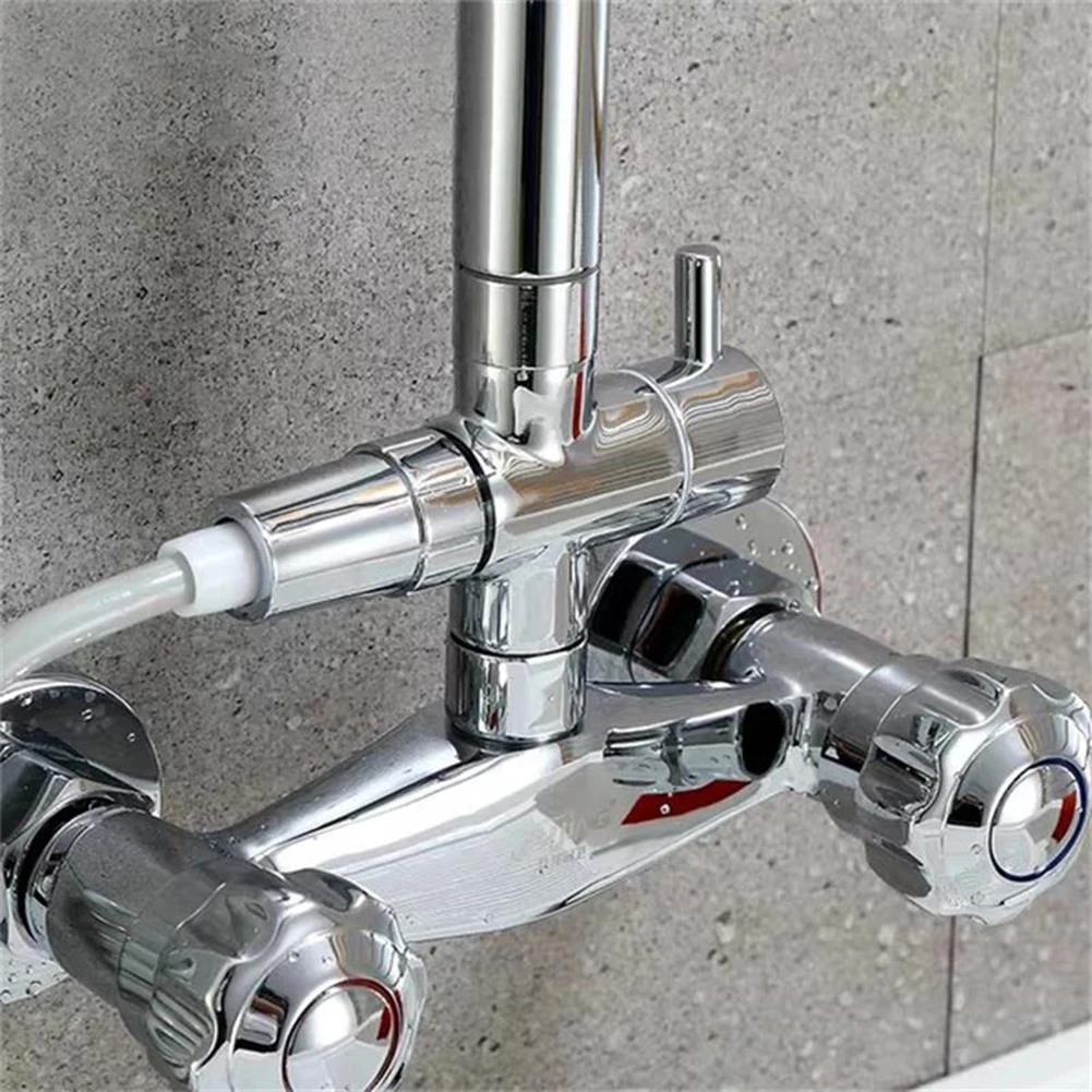 หัวก๊อกน้ำอุปกรณ์ห้องน้ำหัวฝักบัวอาบน้ำ3ทิศทาง Diverter วาล์ว G1/2สามฟังก์ชั่นสวิทช์อะแดปเตอร์