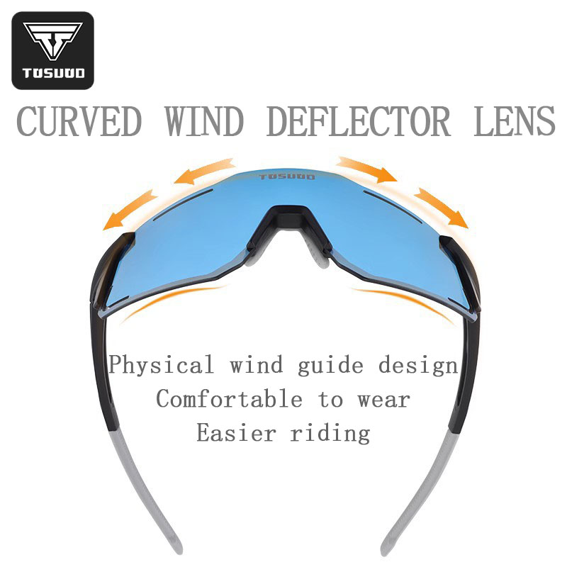 Tosuod-カラフルなチェンジゴーグル,反射,防塵,サイクリング機器,クール,アウトドアスポーツ,自転車