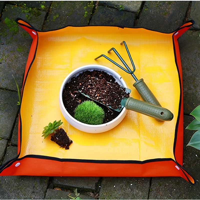 1 stücke Pflanzmatte 50 cm - 100 cm Gartenarbeit Blumentopf Pad Faltbare Garten Pflanze Blumentopf Umpflanzen Wasserdichte Matten
