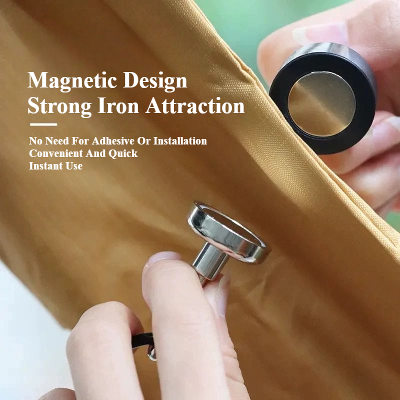 Crochet magnétique puissant pour l'extérieur, tente de lucarne, boucle magnétique forte, crochet de lumière de Camping polyvalent, boucle d'alpinisme D