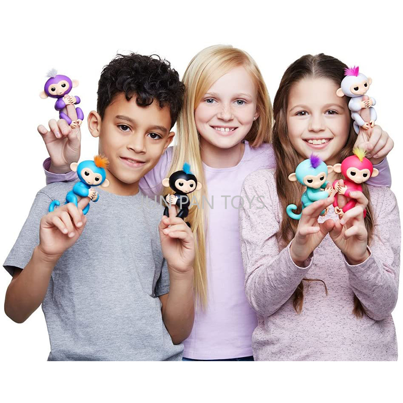 Original Fingerlings Interactive ของเล่นเด็กลิง Action Figure ปลายนิ้วลิงอิเล็กทรอนิกส์สมาร์ทสัตว์เลี้ยงเด็กผู้หญิงของขวัญของเล่น