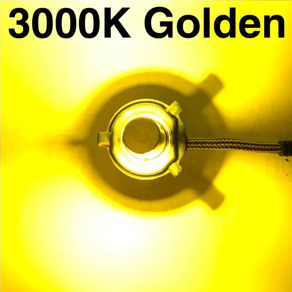 2x H7 LED H11 H4 Hi/Lo H1 H3 H8 HB1 HB3 HB4 HB5 HIR2 H13 H27 9005 9006 Bombillas de faros de coche 3000K 6000K 8000K COB C6 luces de coche